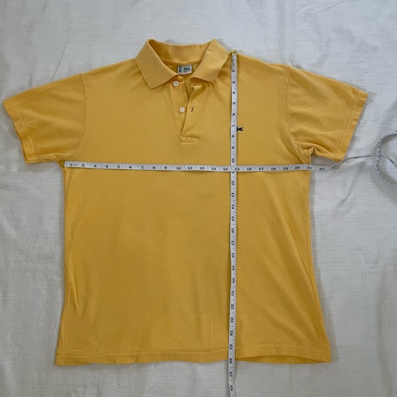 Lacoste Vintage Men’s yellow polo. Size Large. See chart. - Picture 5 of 13